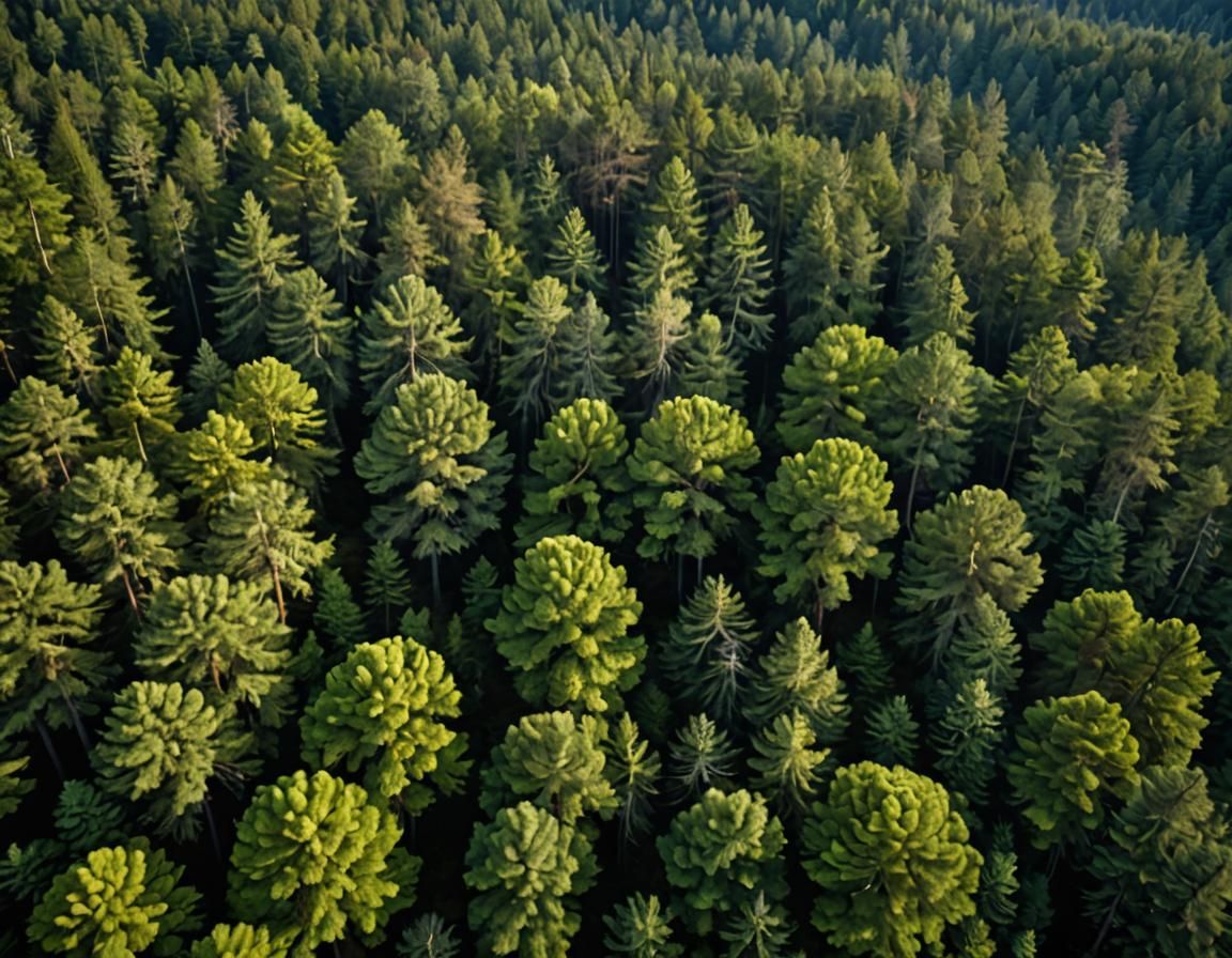 a beautiful landscape of a forest