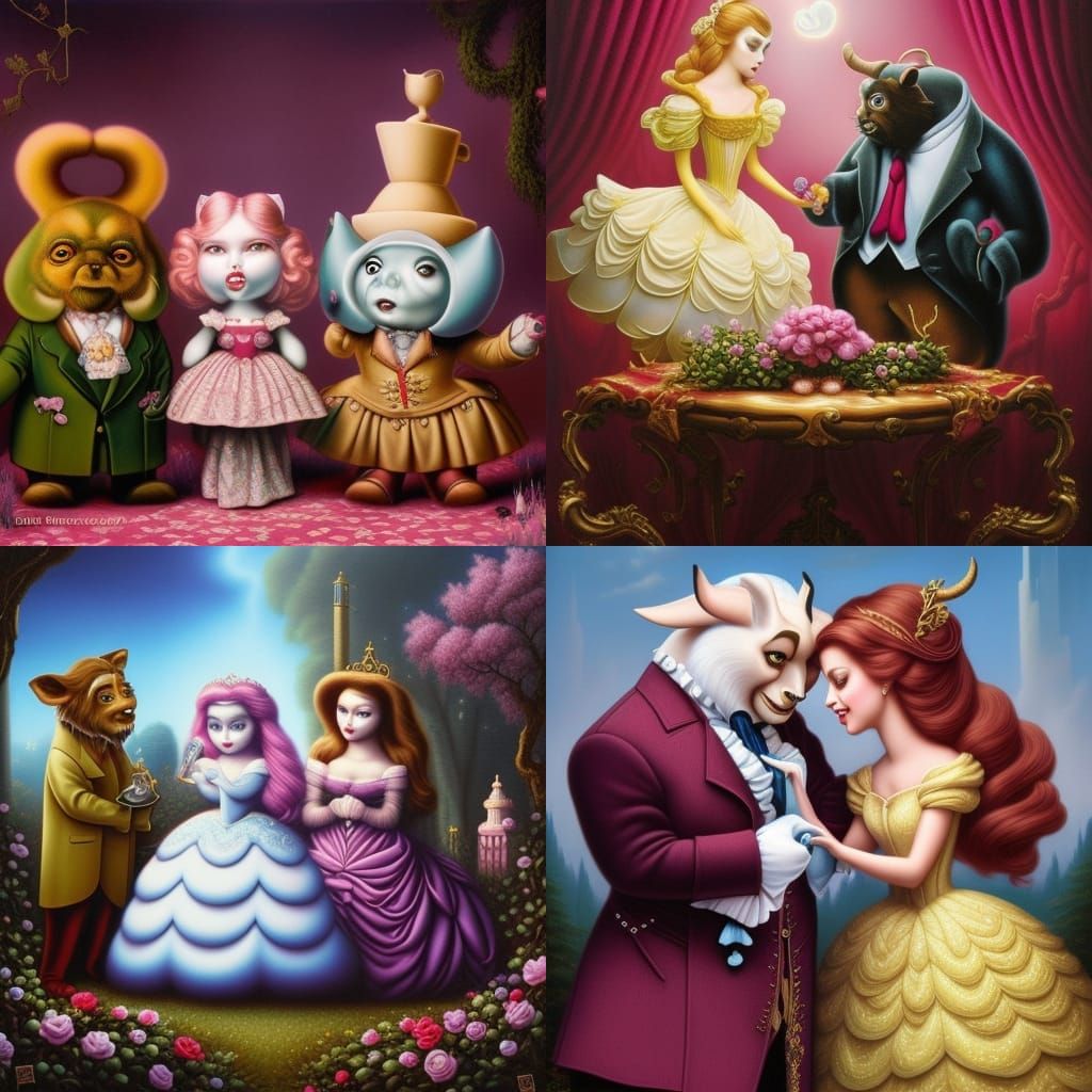 The beauty and the beast by mark ryden