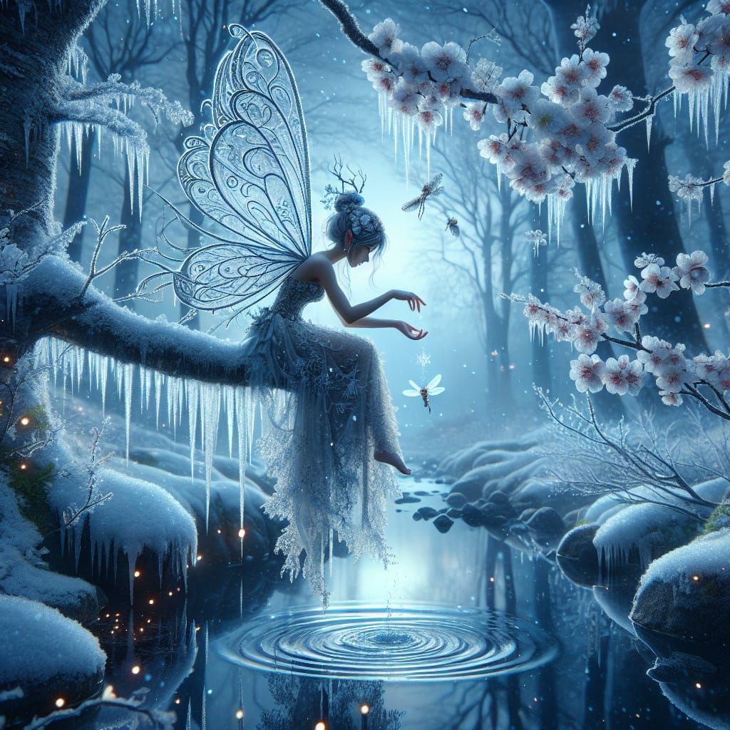 Frost fairy controls the elements   by @Ideal