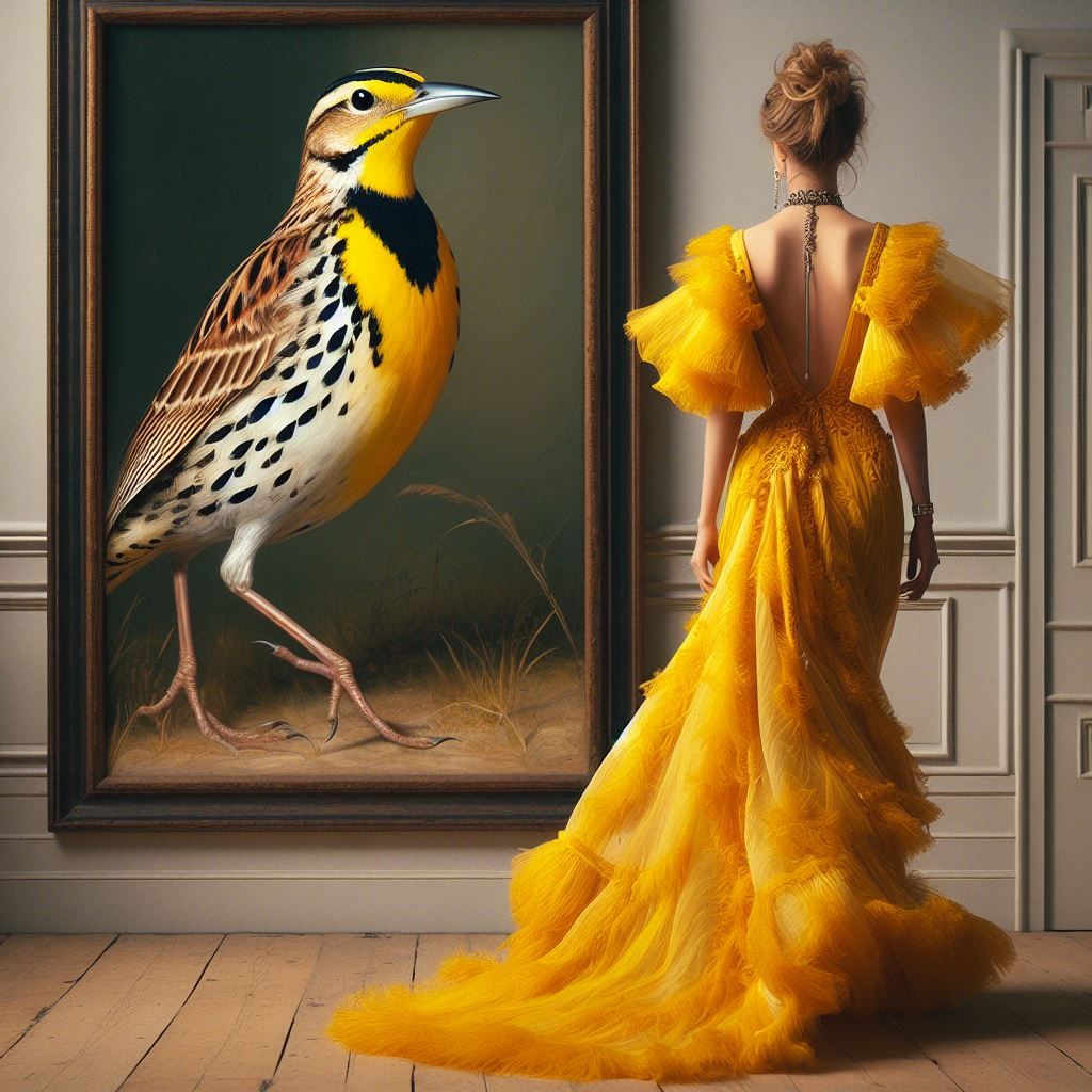 Western meadowlark 3 AI Generated Artwork NightCafe Creator