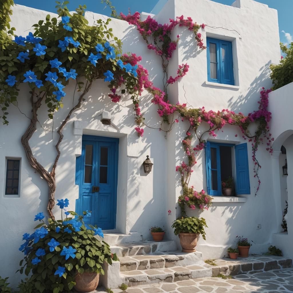 Classic Greek style house   by @murphy99