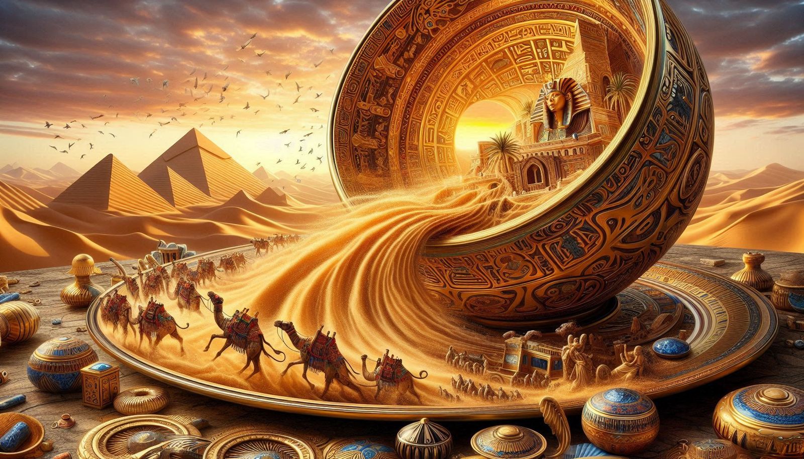 The Egyptian Sands of time   by @Fiona Etkin 1974 