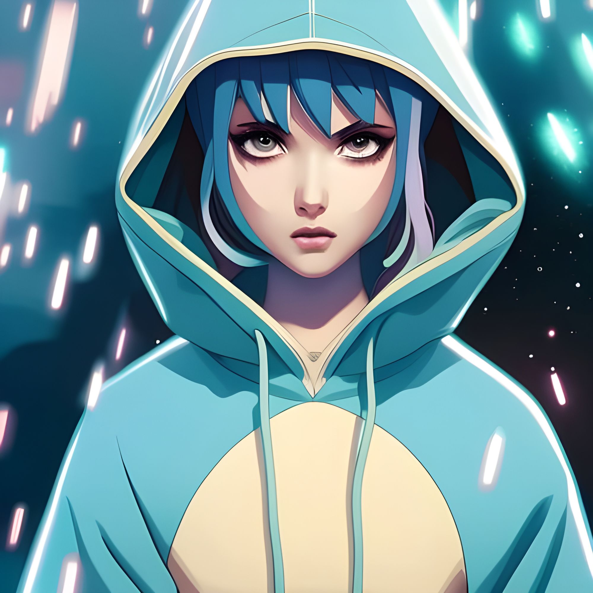 Anime hoodie art best sale