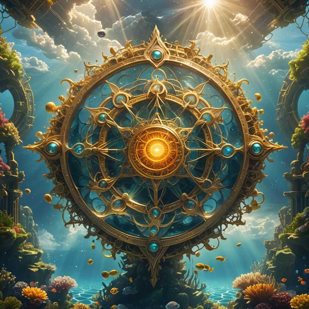 Heavenly Underwater Geometry    by @Poobah