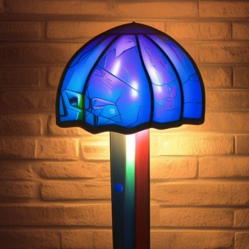 blue lamp