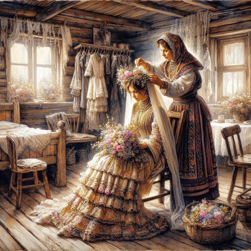 Decorating of the Bride