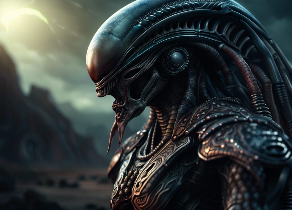 Alien Warrior - Ai Generated Artwork - Nightcafe Creator