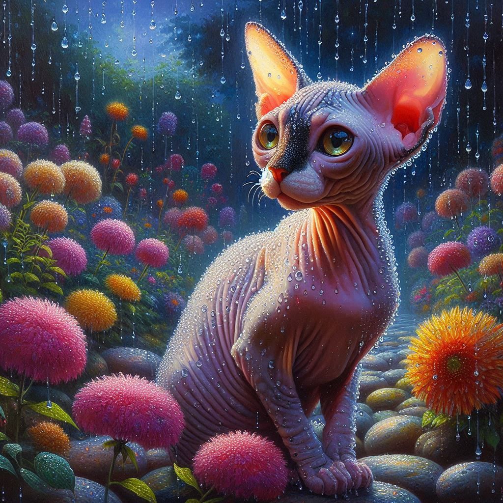 A moment in the damp softness ...