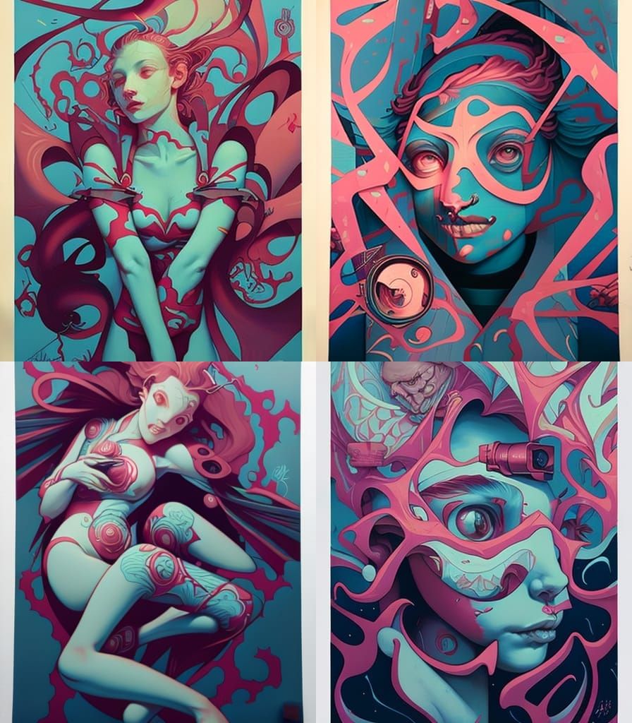 camera parts. poster. street art. James Jean. Peter Mohrbach...
