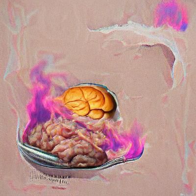cooked brain
