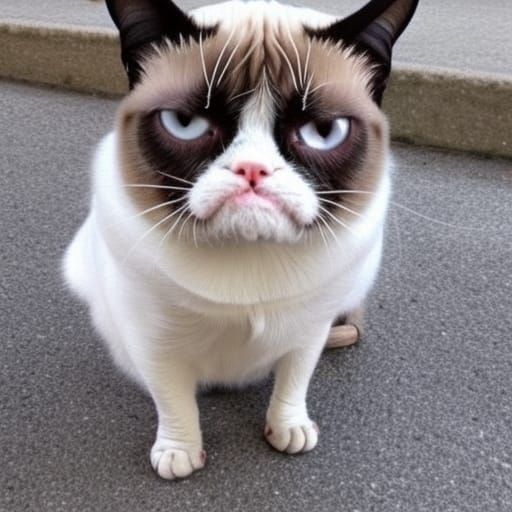 Grumpy Cat Disapproves  by @bookwrm0706