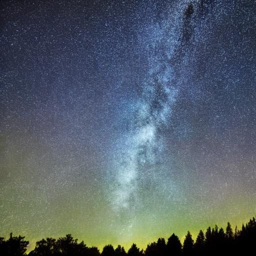The sky full of stars at night