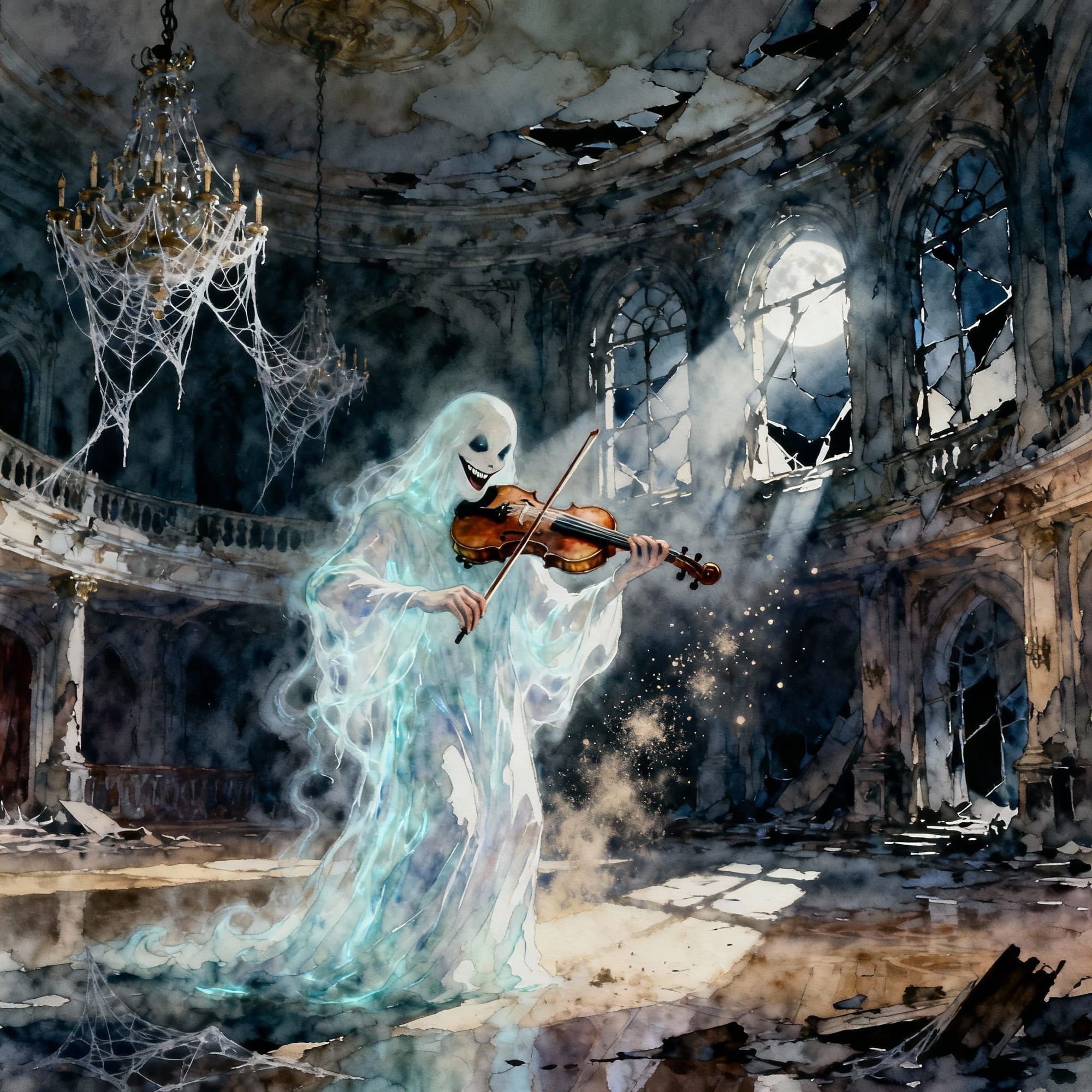 Playing dance macabre.