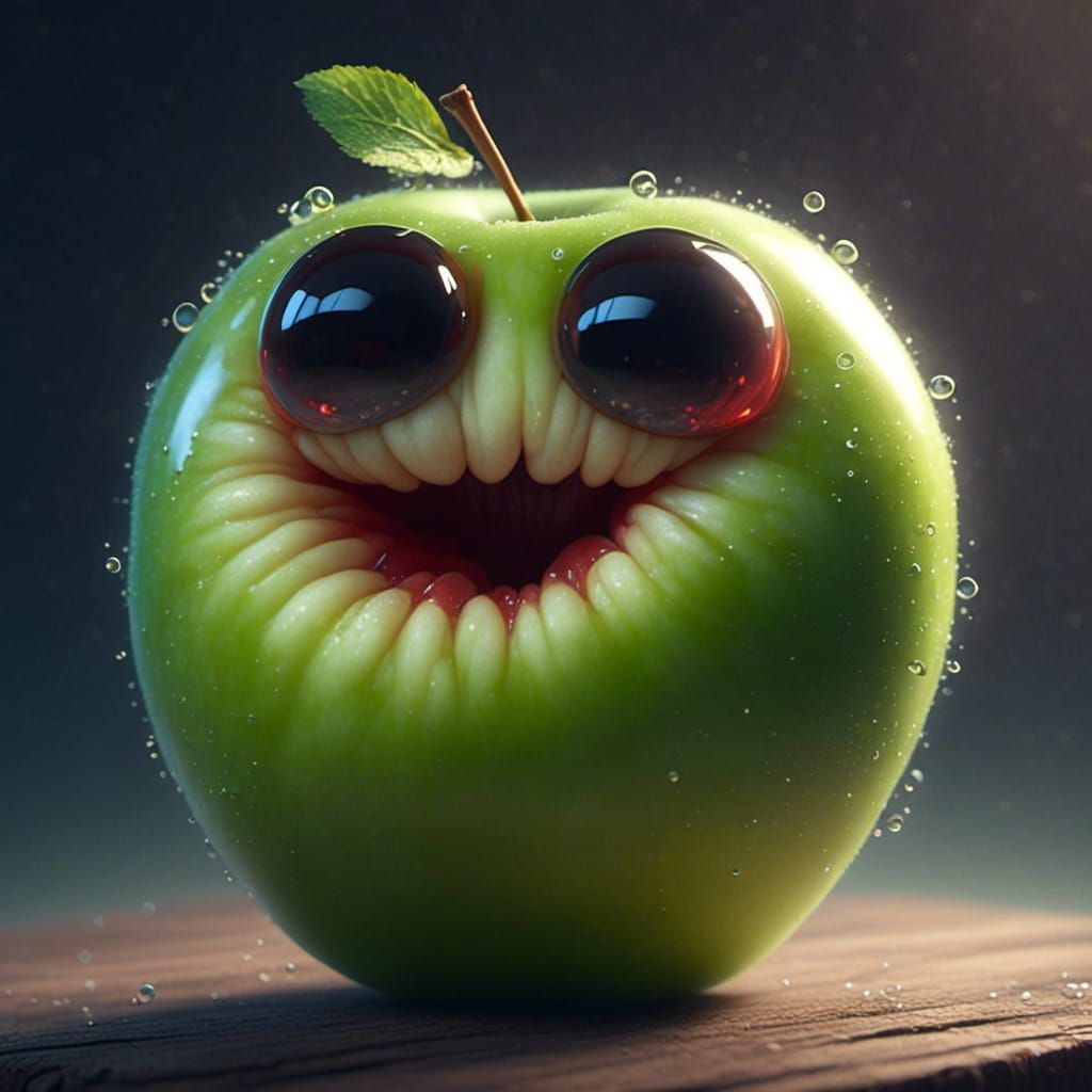 Granny The Granny Smith Apple AI Generated Artwork NightCafe Creator aloha-bangkok-from-award-winning-ukulele-artist-daniel-ho-and