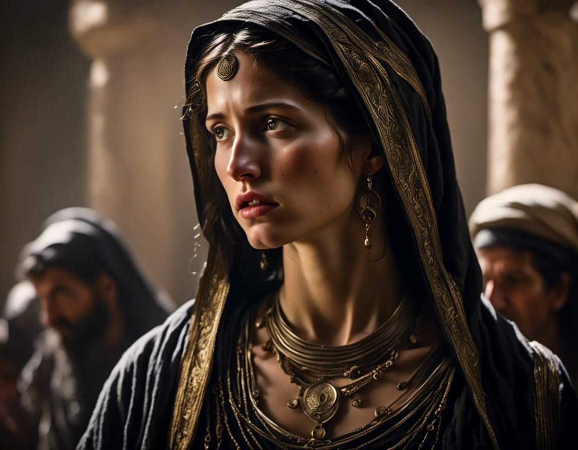 a young female mother, <lora:Sharp Ancient People:1.0> ultra sharp focus, masterpiece, 