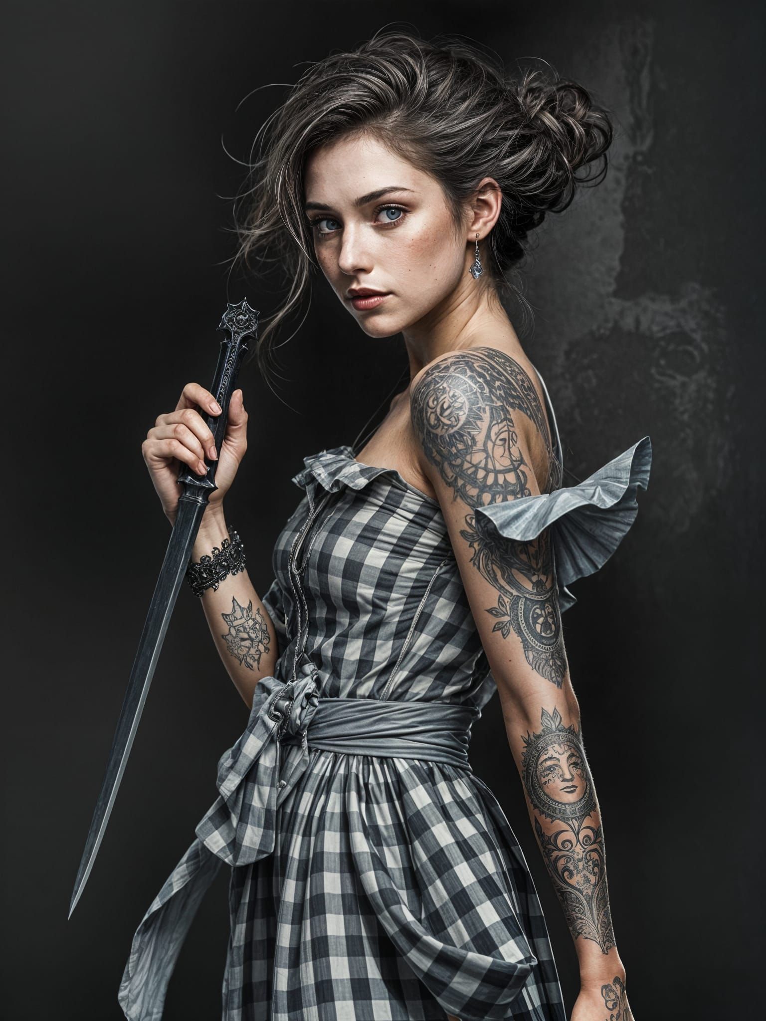  pretty female adventures ginham dress  by @Eduardo Batelli