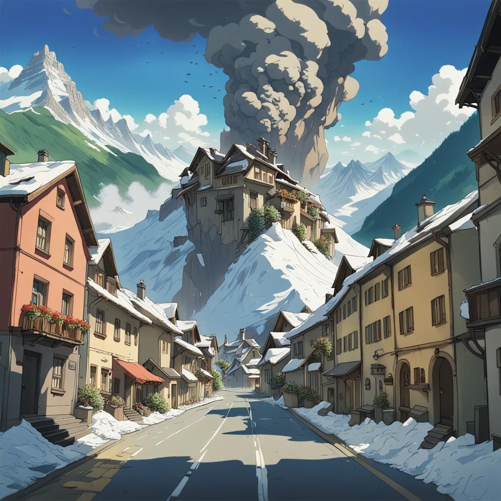 Volcano in the alps