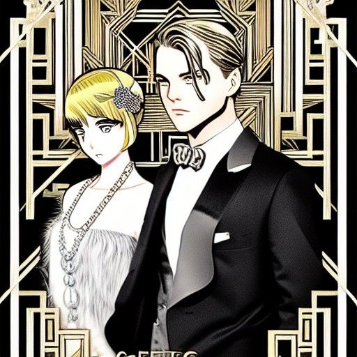 The Great Gatsby in the style of manga