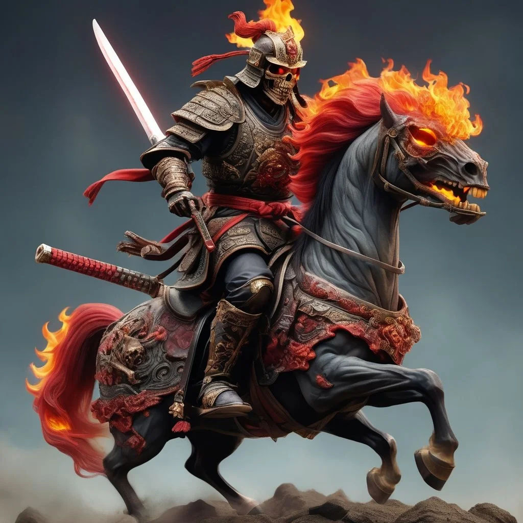 Ghost Samurai on Horse