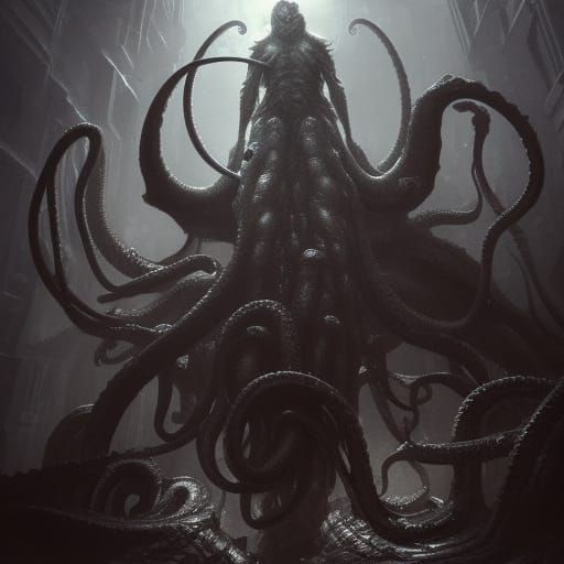 Lovecraftian Librarian - AI Generated Artwork - NightCafe Creator