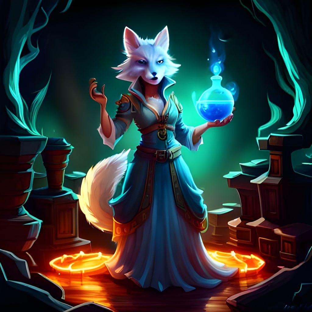Magician Fox - AI Generated Artwork - NightCafe Creator