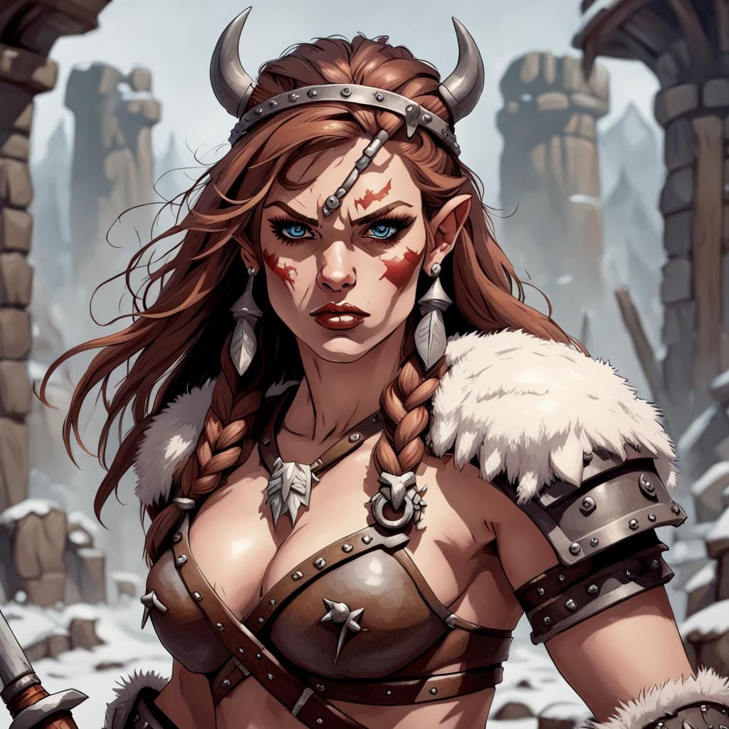female Barbarian  by @Tinker
