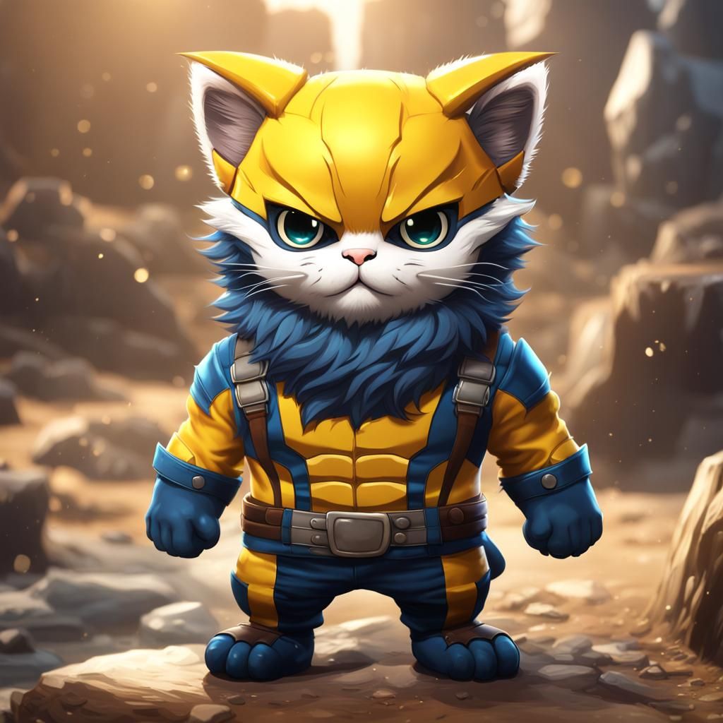 Wolverine cat AI Generated Artwork NightCafe Creator