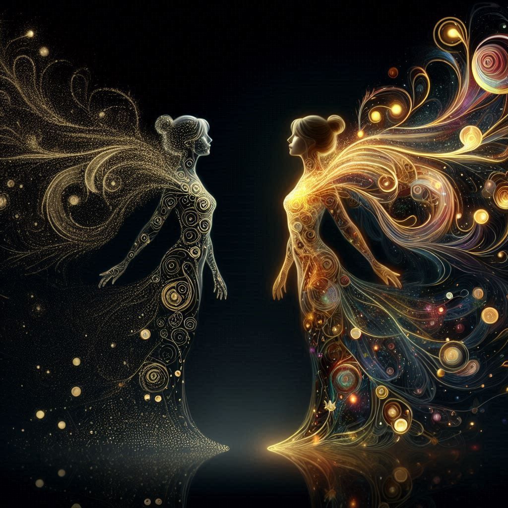 casting aside her shadow