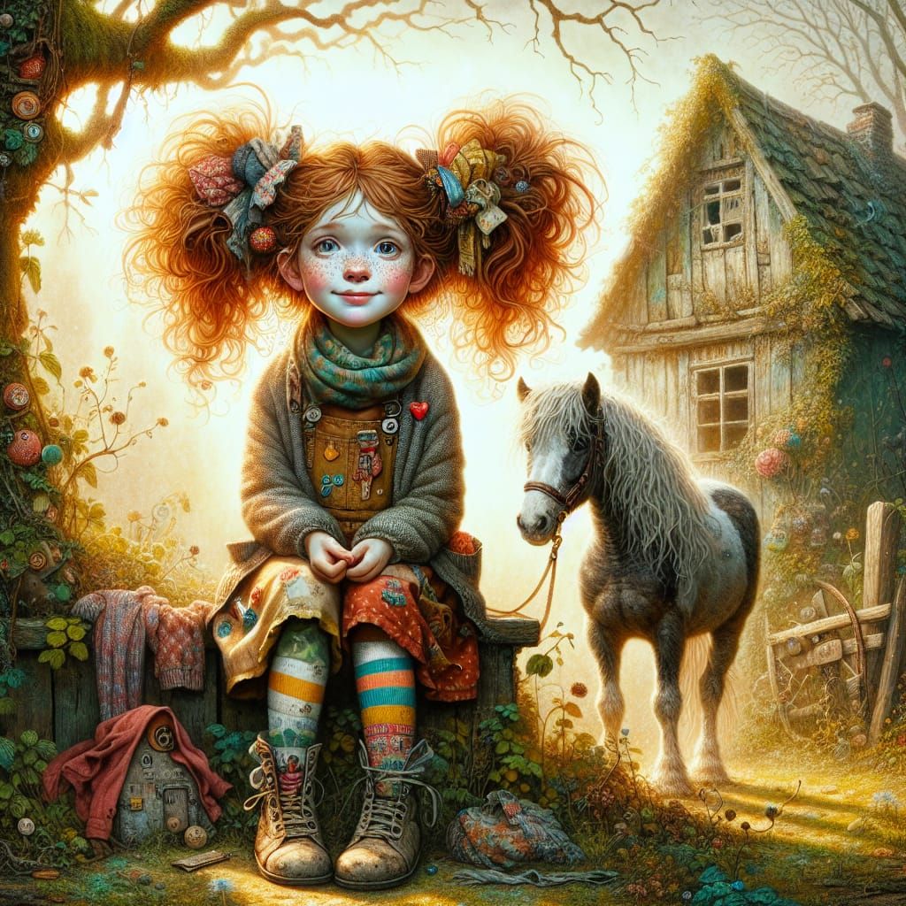 Pippy Longstocking  by Astrid Lindgren.  by @Michele