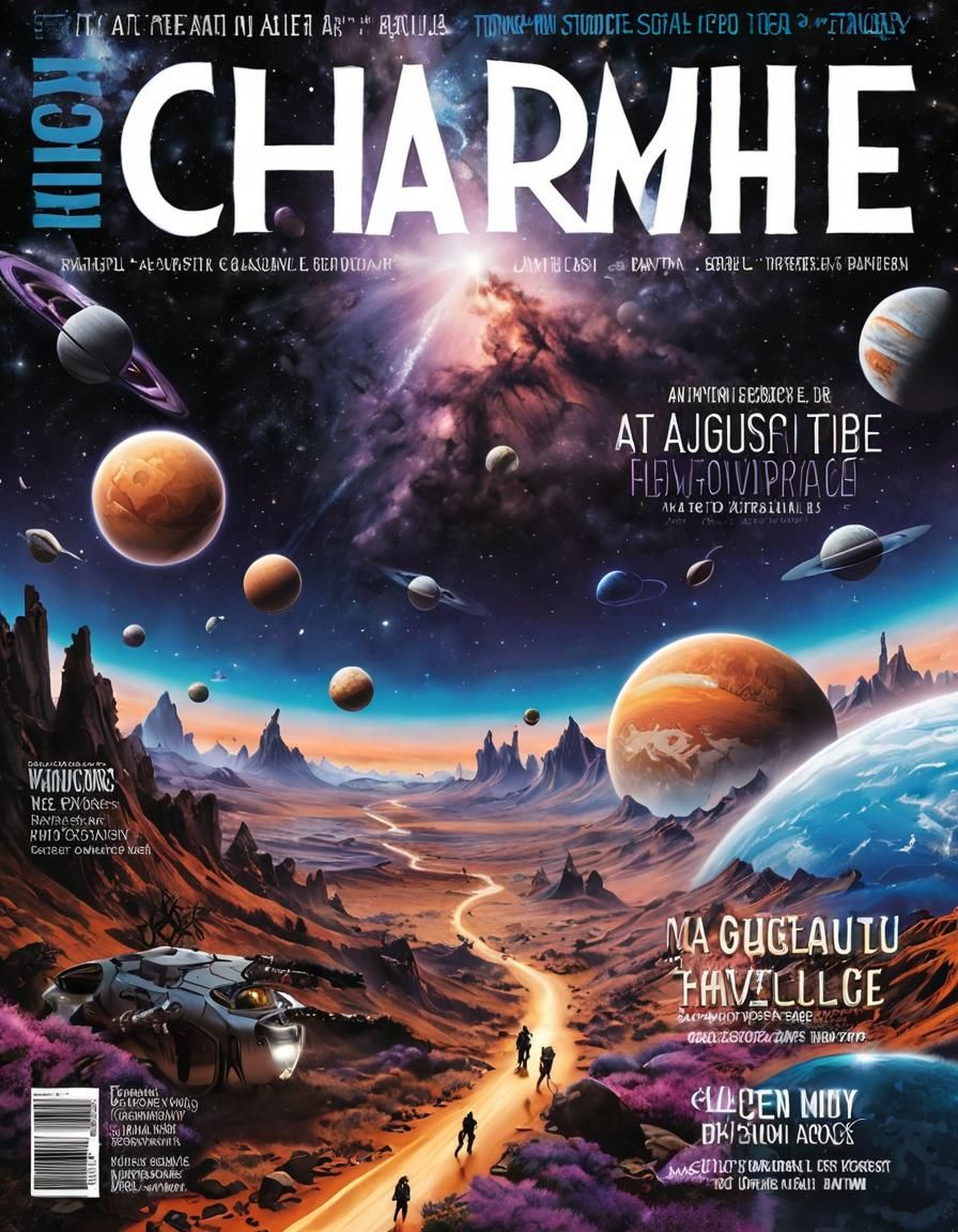 charming cover The magazine title is bold and elegant at the top, with ...