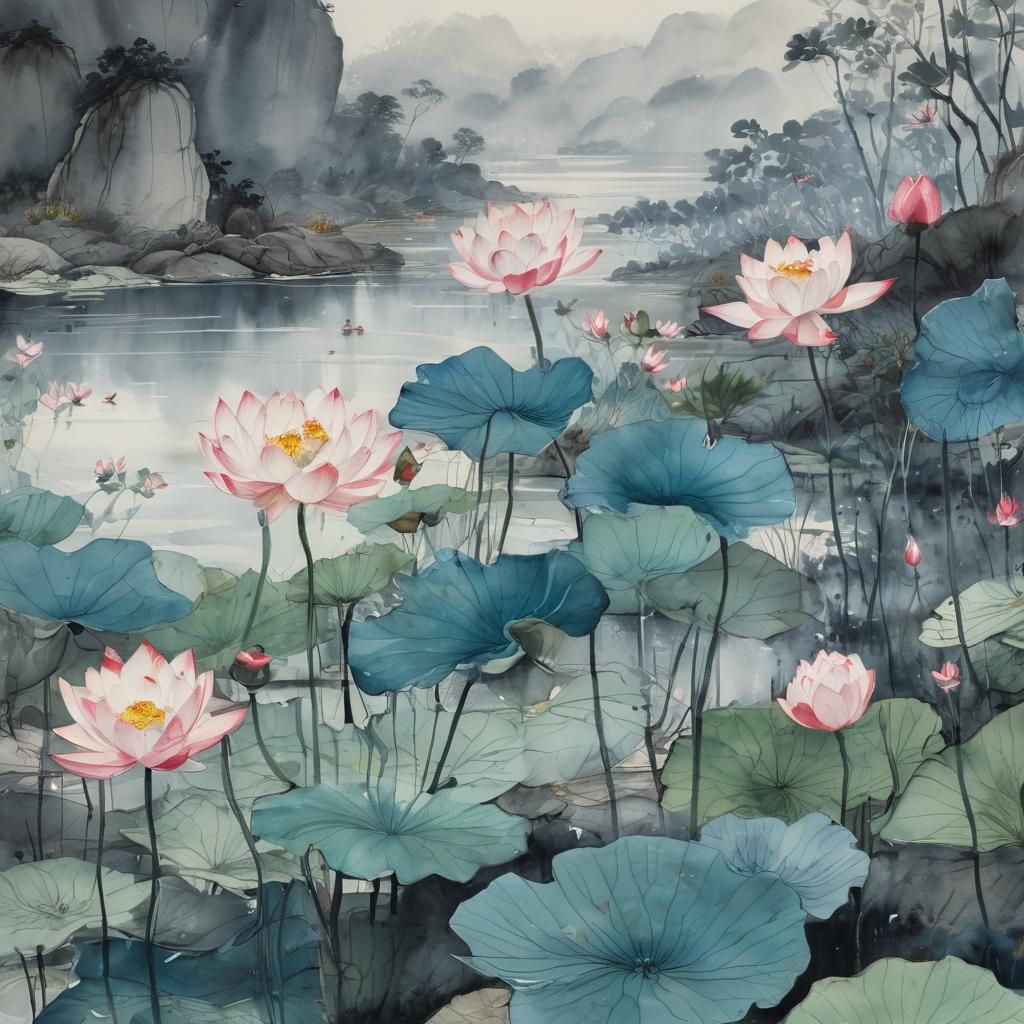 水墨画zp-241032  by @lan