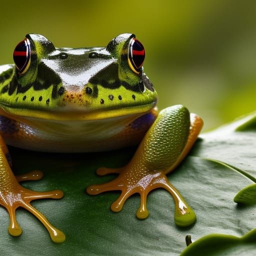 Frog - AI Generated Artwork - NightCafe Creator