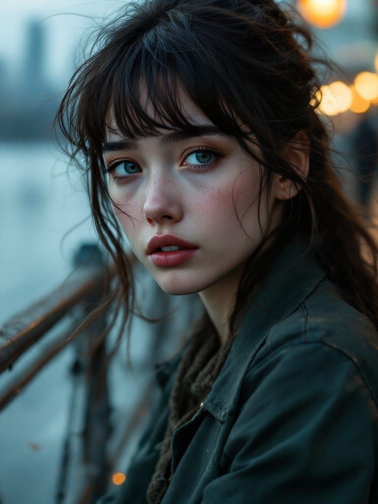 Girl on a pier  by @StarlaBlaise