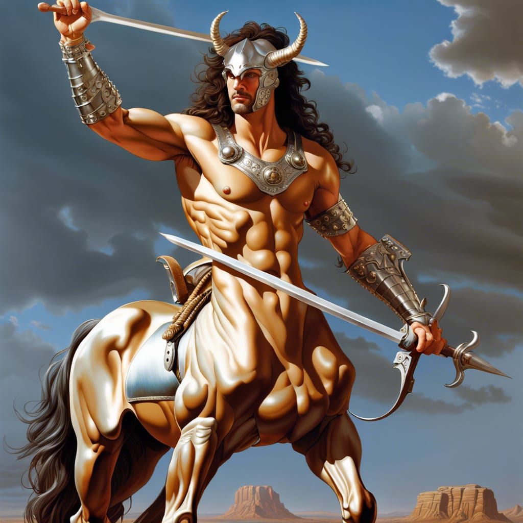 Aphrien, Warrior Centaur  by @Dom Jesus