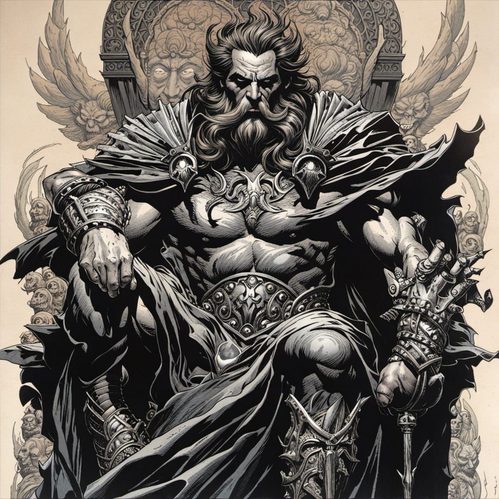 by David Finch, a portrait of Hades, Greek God of the Underworld - AI ...