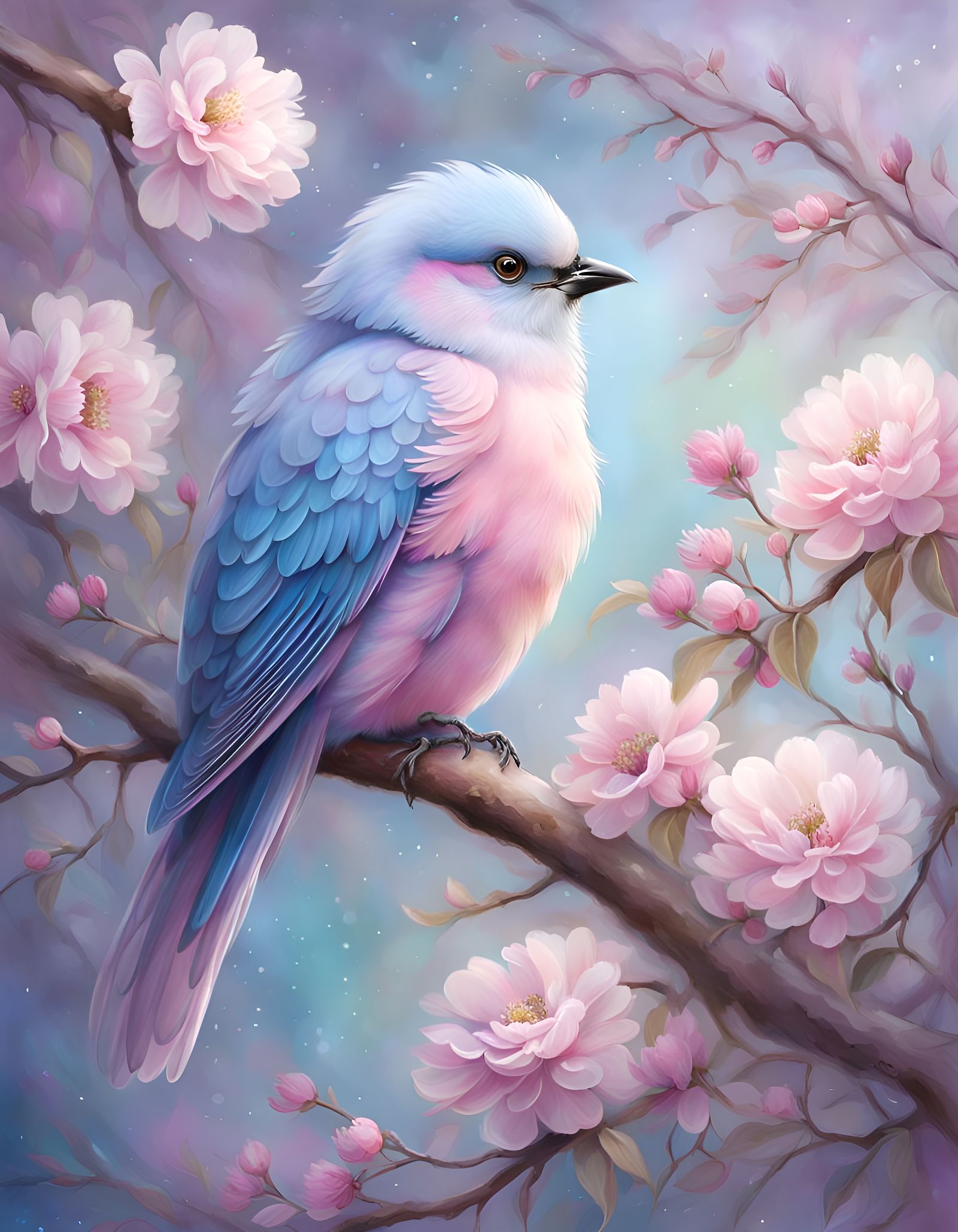 Pastel Love Bird  by @Saturn