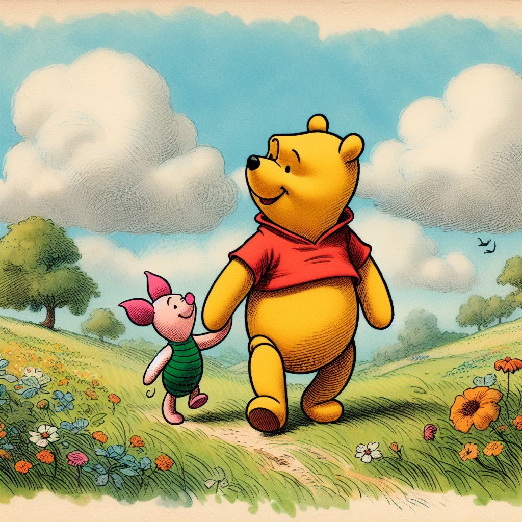 Winnie The Pooh with Piglet