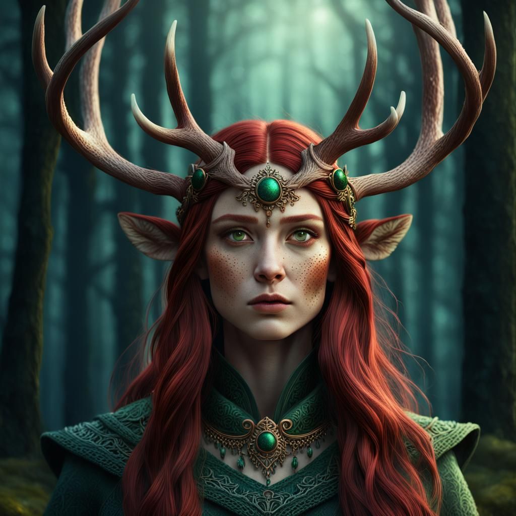 Woman of the Woods - AI Generated Artwork - NightCafe Creator