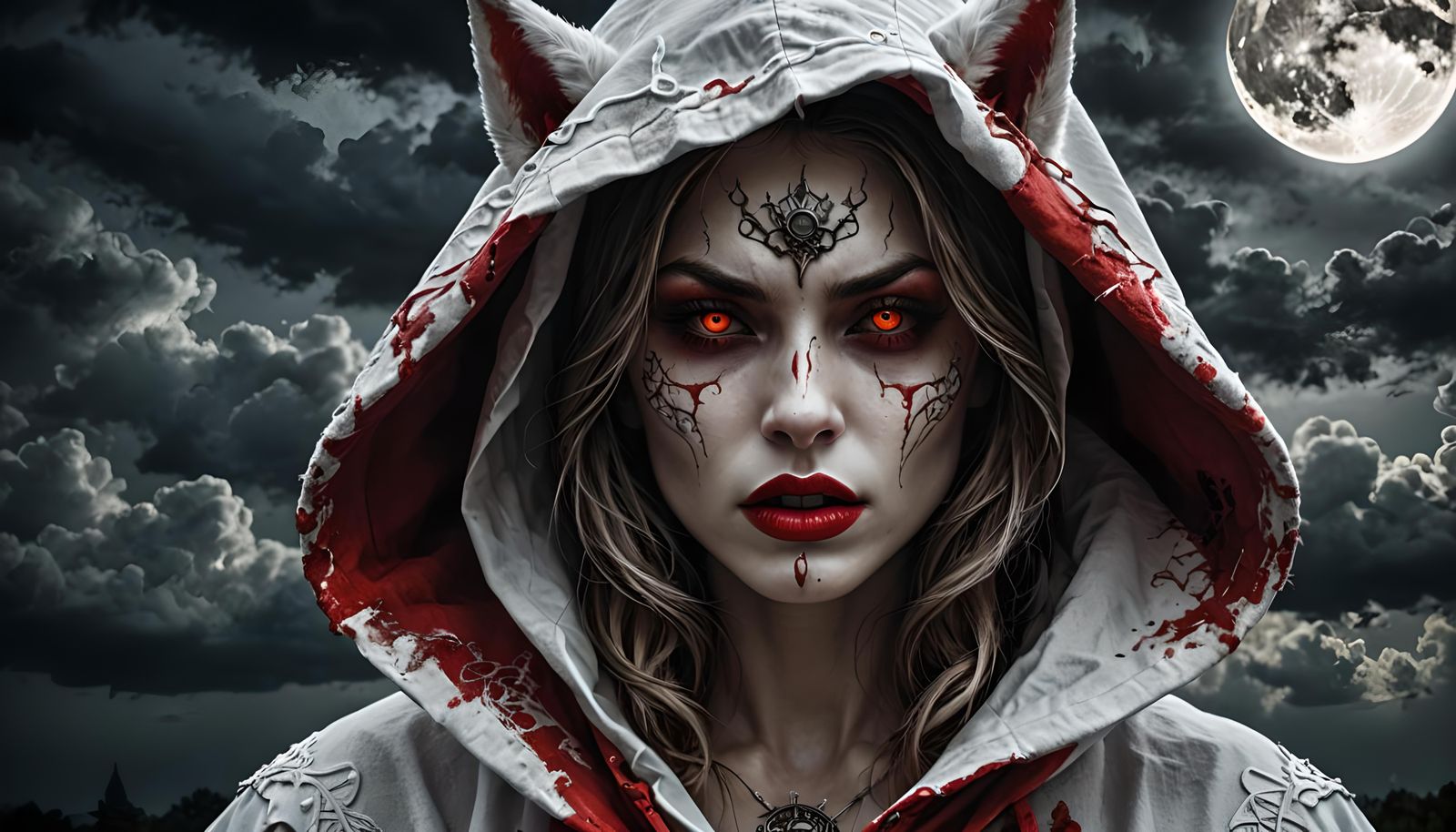 Beautiful Hooded Woman