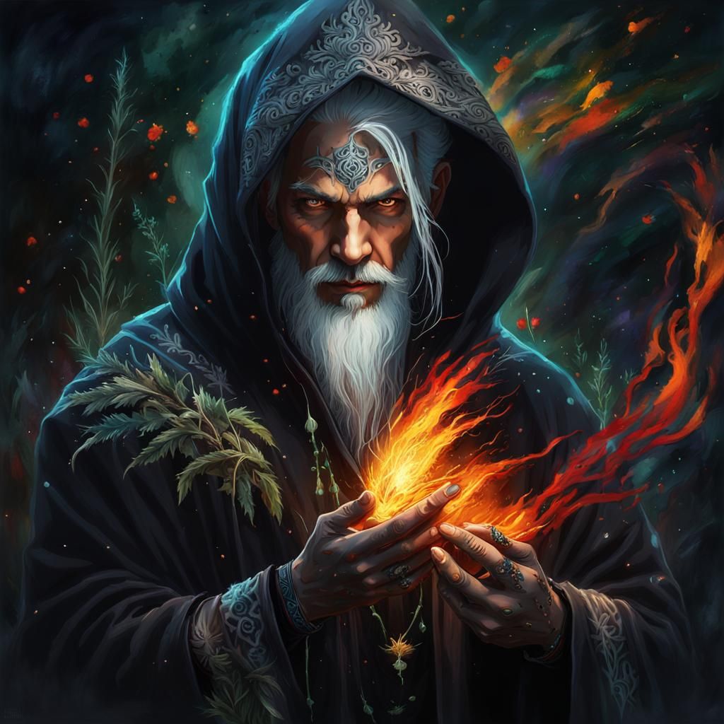 The Fire Mage - AI Generated Artwork - NightCafe Creator