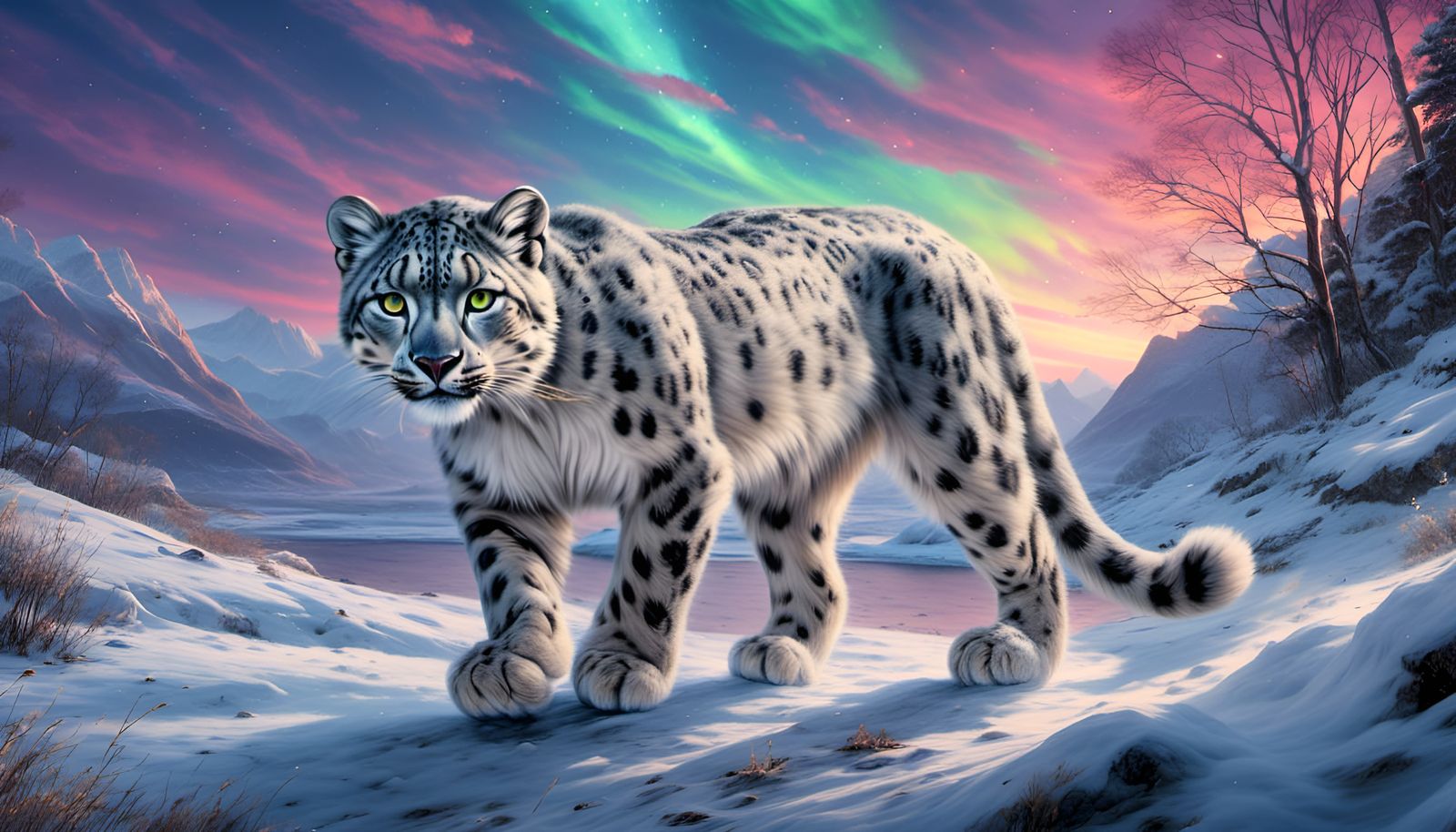 Snow Leopard  by @davidz
