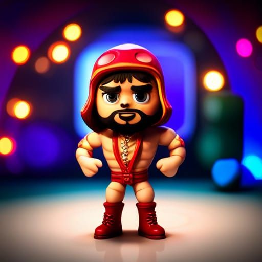 The Wrestler - AI Generated Artwork - NightCafe Creator