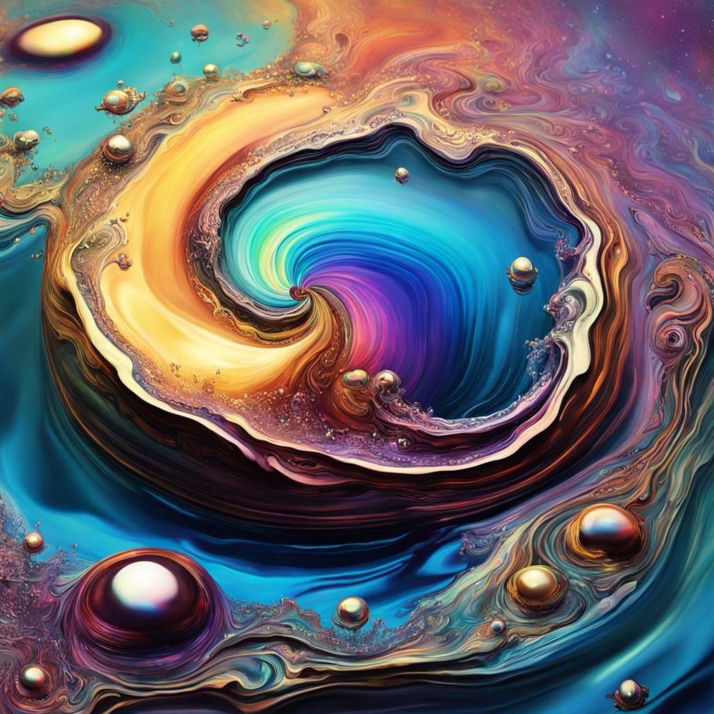 Surreal Dreamscapes in Vibrant Iridescent Colors