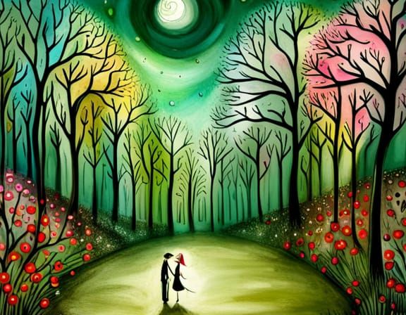 Romantic Stroll by Moonlight or Coerced Kidnapping? - AI Generated ...