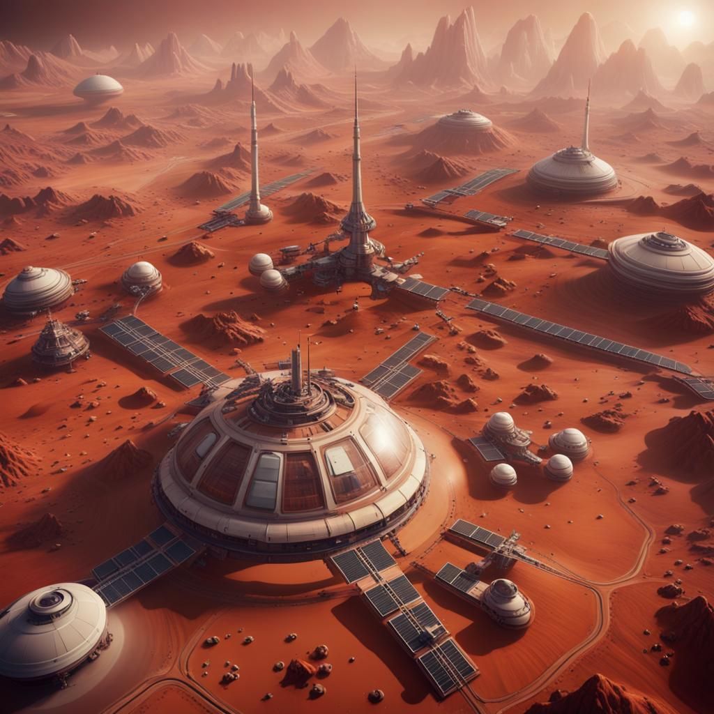 Mars Colony Refugee Camp