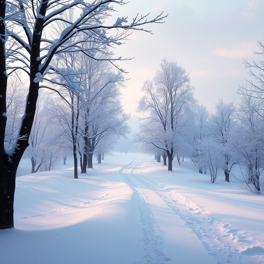 Ethereal Winter Wonderland Inspired by Fantasy Art