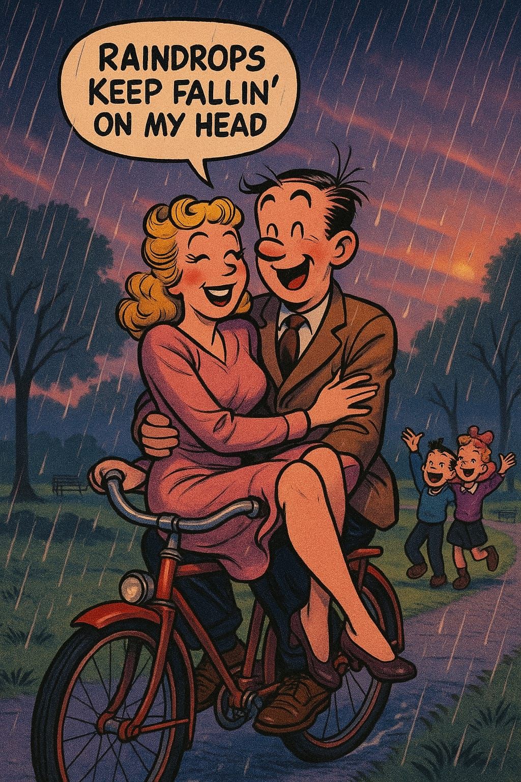 Raindrops keep falling on my head