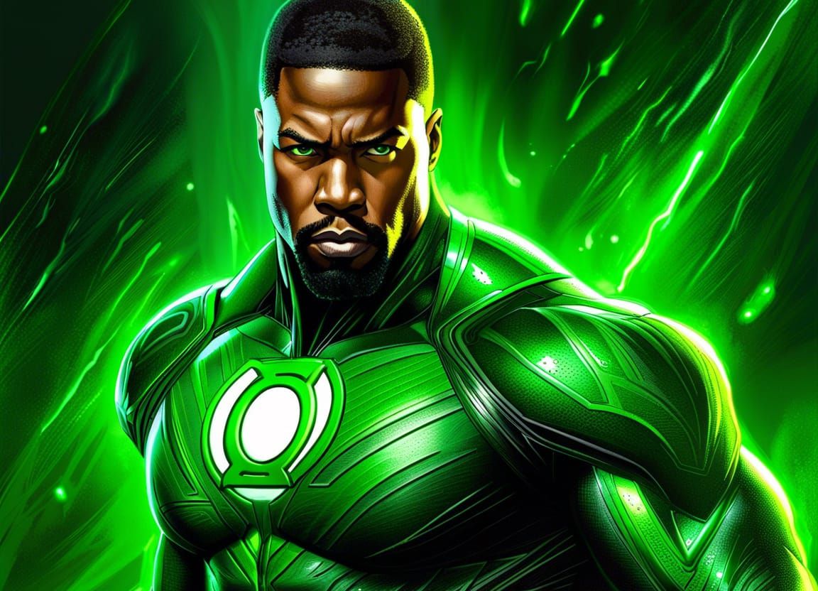 Michael Jai White as a Member of the Green Lantern Core