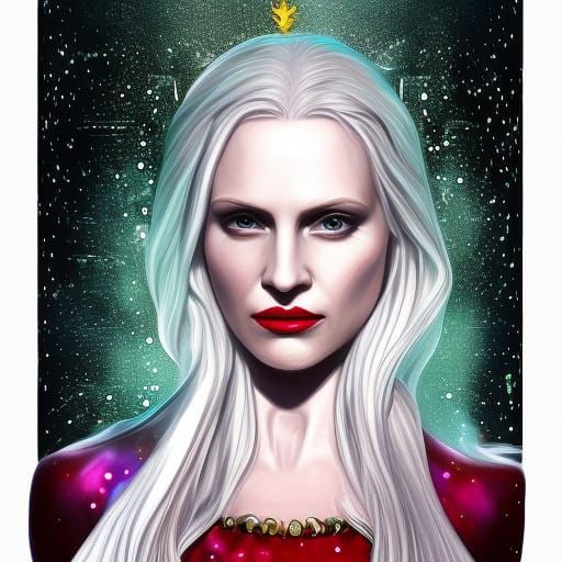 The White Queen - Emma Frost glitter skin.