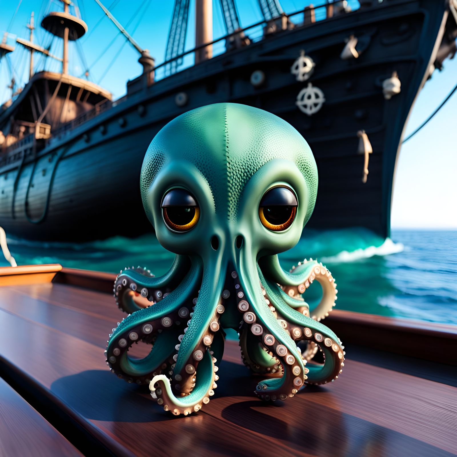OCTOPUS ON PIER  by @Lilith